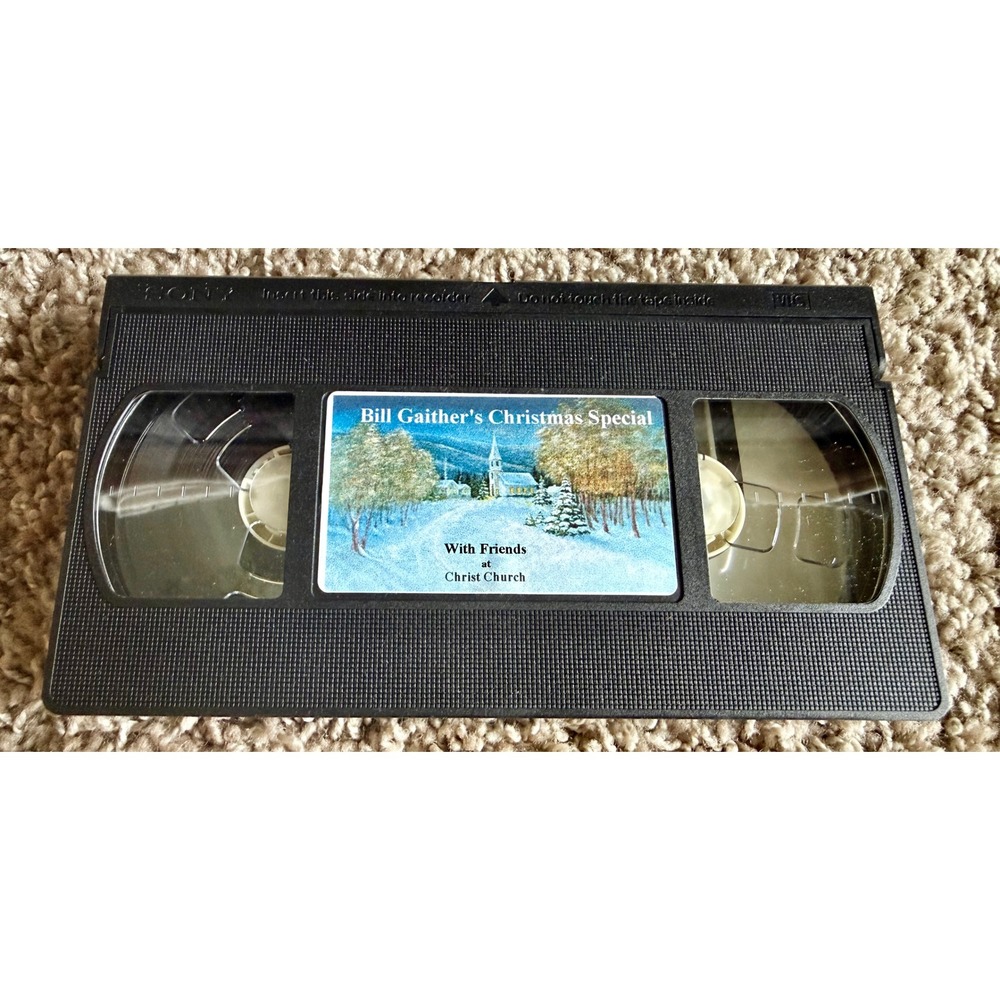 Bill Gaither Christmas Special VHS Tape With Friends Christ Church Maxell T120